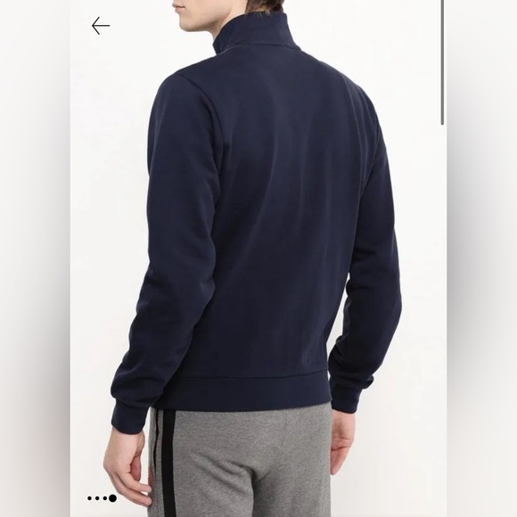 NWT Sergio Tacchini Ercos Sweater in Dark Gray Melange/White. - Picture 3 of 11